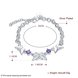 Wholesale Classic Silver Insect Butterfly Purple CZ Bracelet TGSPB235 0 small