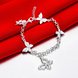Wholesale Classic Silver Insect Butterfly Bracelet TGSPB239 1 small