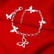 Wholesale Classic Silver Insect Butterfly Bracelet TGSPB239 2 small