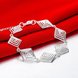 Wholesale Trendy Silver Geometric Bracelet TGSPB263 1 small