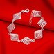 Wholesale Trendy Silver Geometric Bracelet TGSPB263 2 small