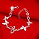 Wholesale Trendy Silver Plant Butterfly Bracelet TGSPB274 2 small