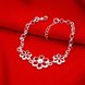 Wholesale Trendy Silver Plant White CZ Bracelet TGSPB277 2 small