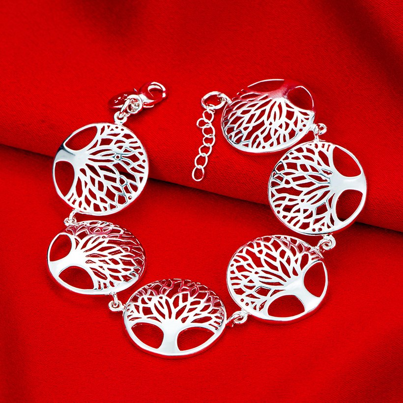 Wholesale Trendy Silver Tree of Life Bracelet TGSPB279 2