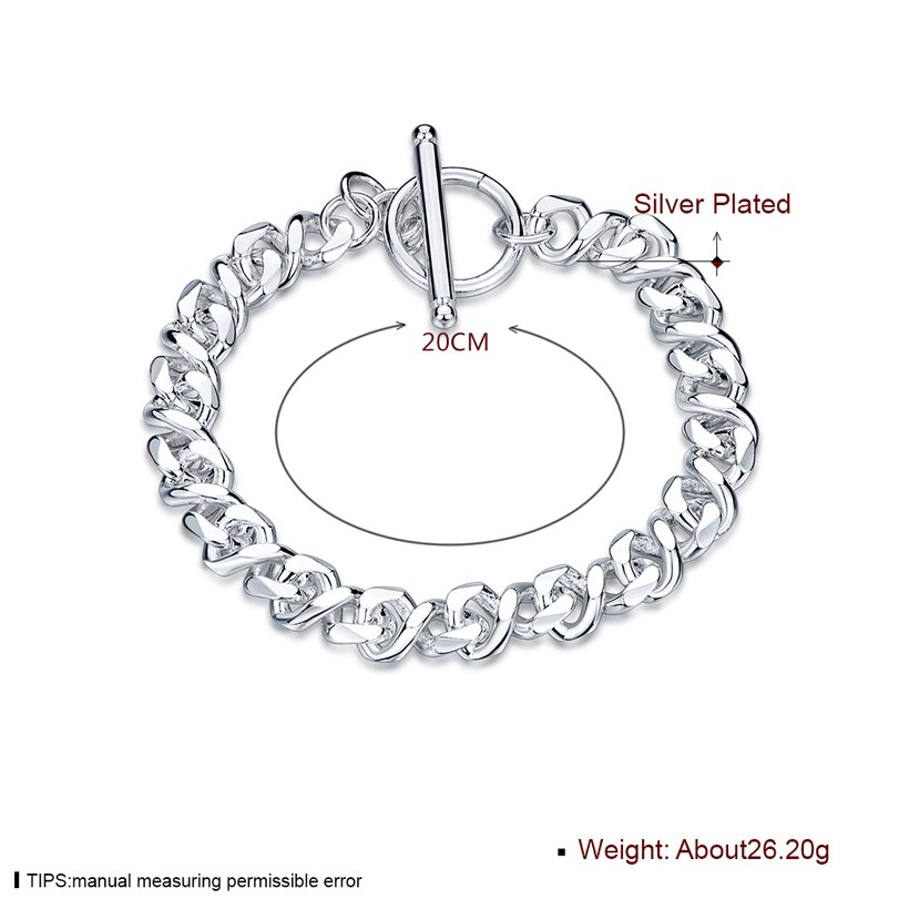 Wholesale Trendy Silver Bracelet TGSPB287 0