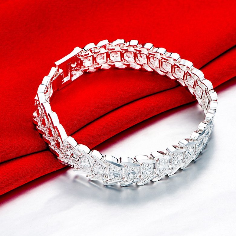 Wholesale Trendy Silver Round Bracelet TGSPB295 1