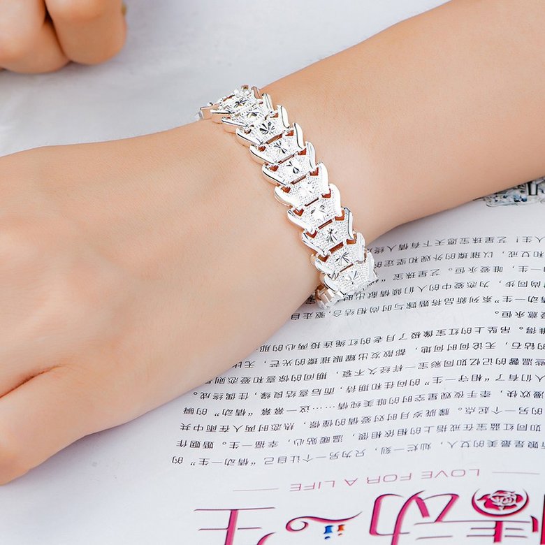 Wholesale Trendy Silver Round Bracelet TGSPB295 2