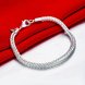 Wholesale Round Fashion Silver Bracelet TGSPB297 1 small