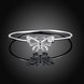 Wholesale Trendy Silver Insect White CZ Bangle&Cuff TGSPB314 1 small