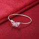 Wholesale Trendy Silver Insect White CZ Bangle&Cuff TGSPB314 2 small