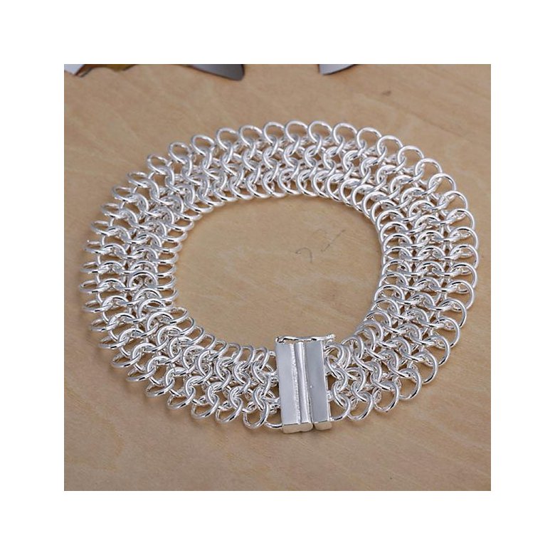 Wholesale Romantic Silver Round Bracelet TGSPB354 2