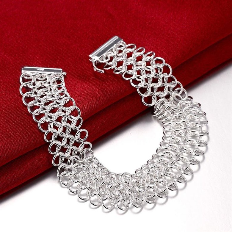 Wholesale Romantic Silver Round Bracelet TGSPB354 3