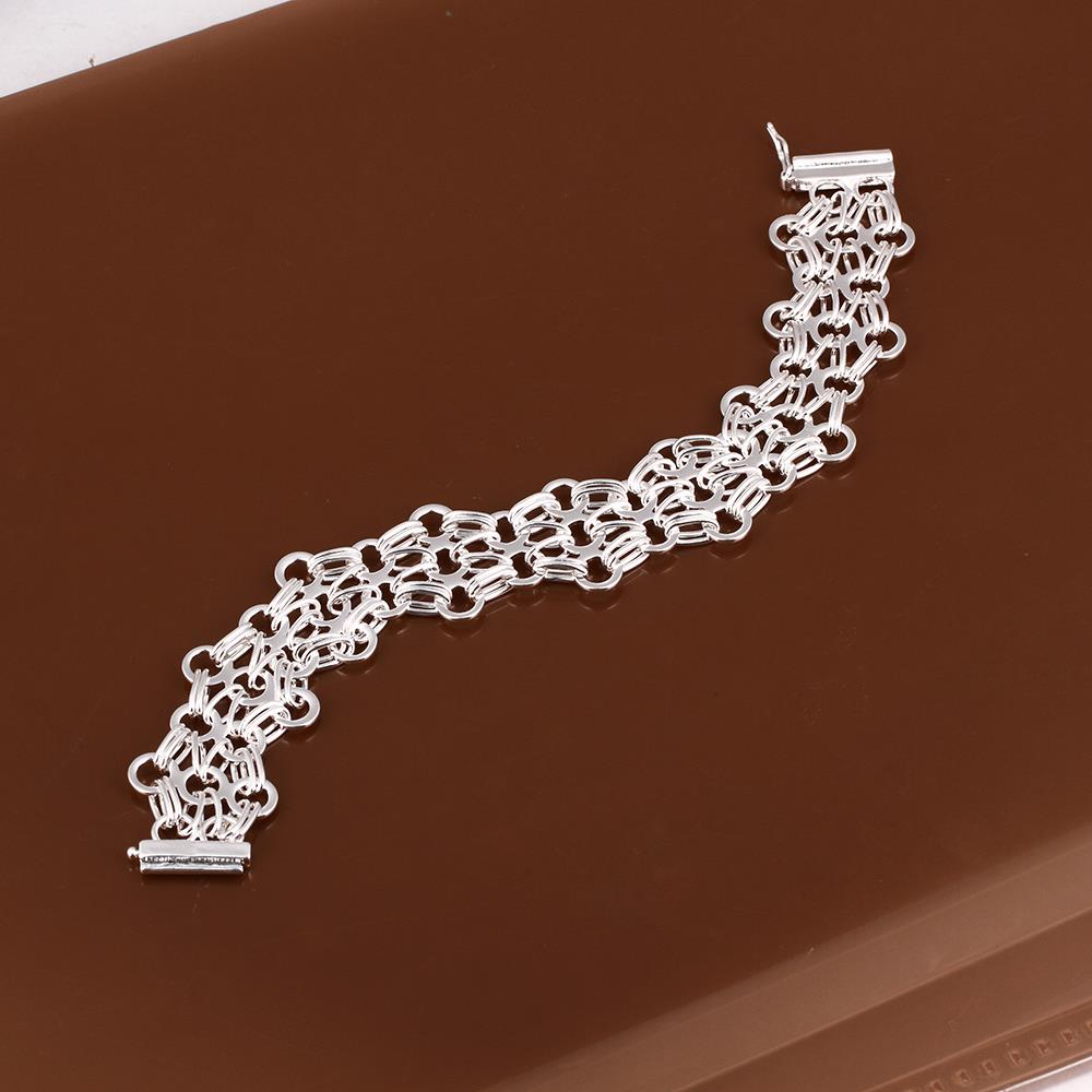 Wholesale Trendy Silver Round Bracelet TGSPB359 3