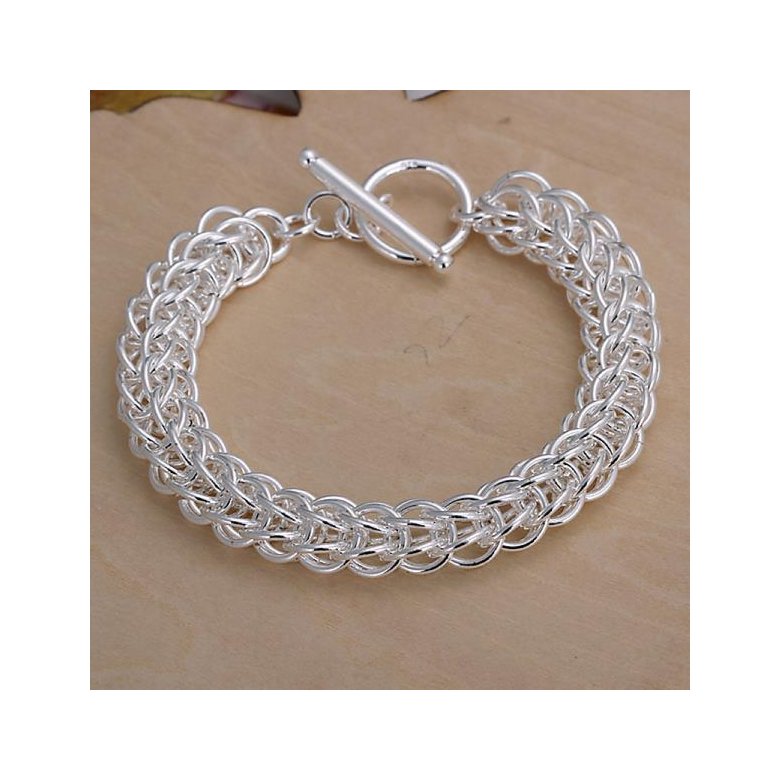 Wholesale Classic Silver Round Bracelet TGSPB362 0