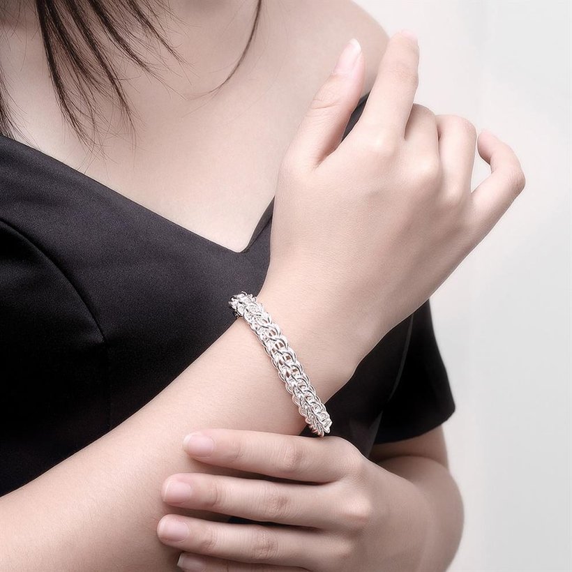 Wholesale Classic Silver Round Bracelet TGSPB362 5