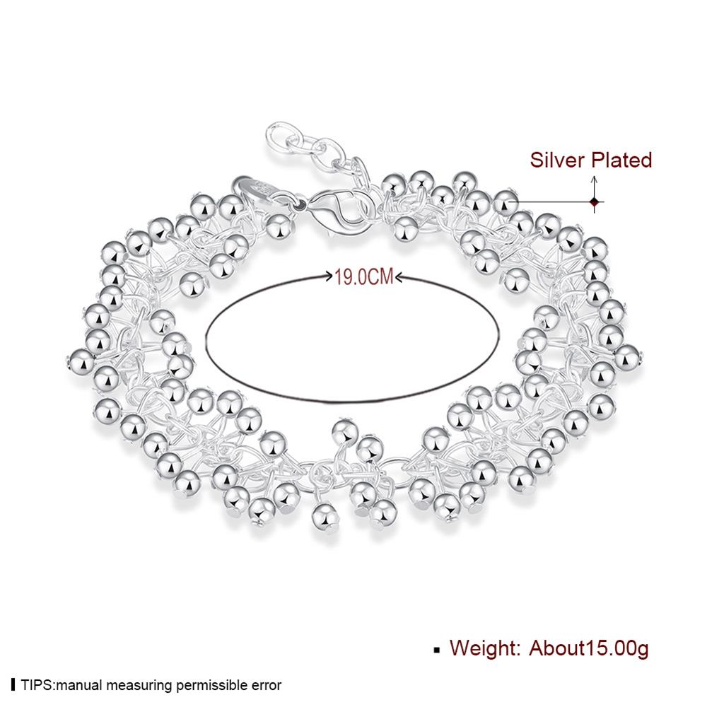 Wholesale Classic Silver Ball Bracelet TGSPB364 3
