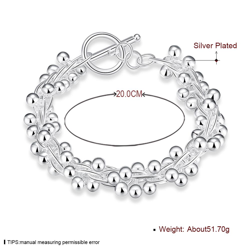 Wholesale Classic Silver Ball Bracelet TGSPB366 2