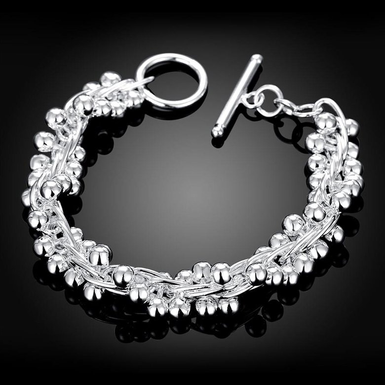 Wholesale Classic Silver Ball Bracelet TGSPB366 3