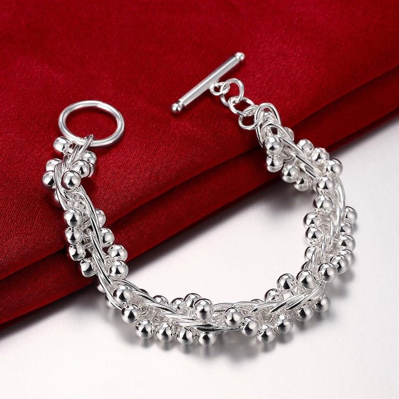 Wholesale Classic Silver Ball Bracelet TGSPB366 4