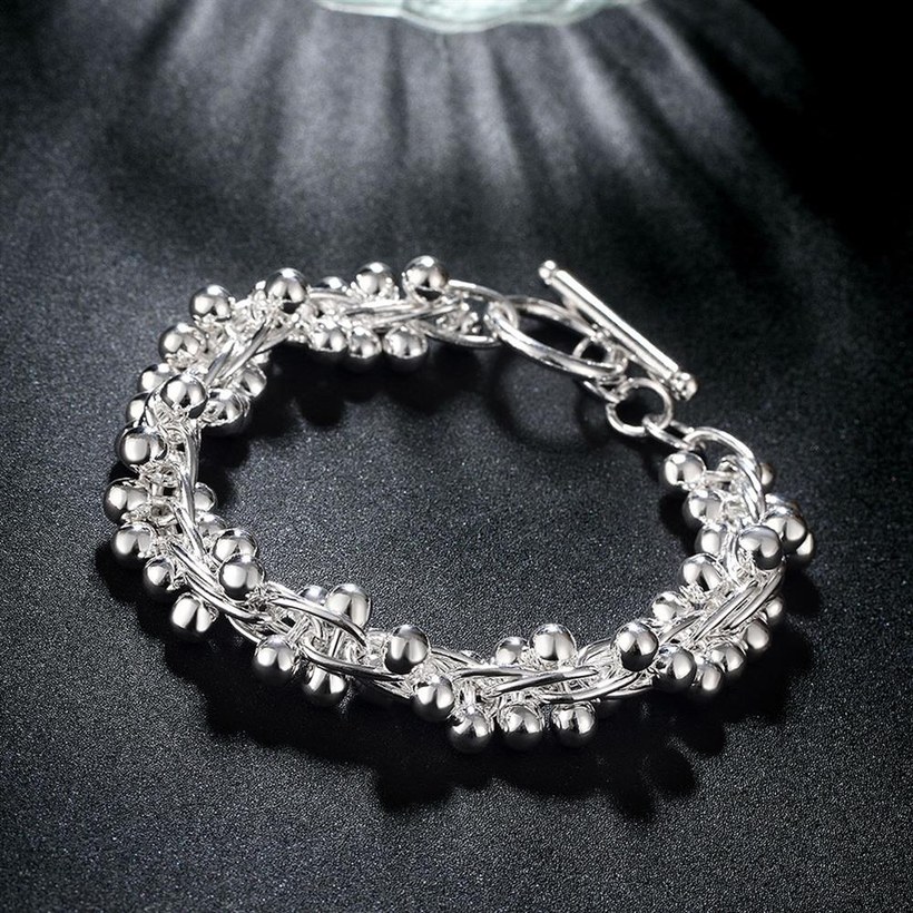 Wholesale Classic Silver Ball Bracelet TGSPB366 5