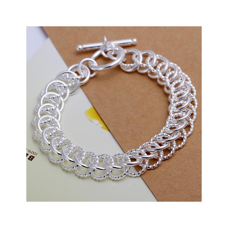 Wholesale Classic Silver Round Bracelet TGSPB369 0