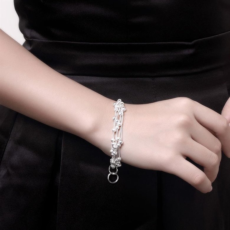 Wholesale Romantic Silver Ball Bracelet TGSPB385 0