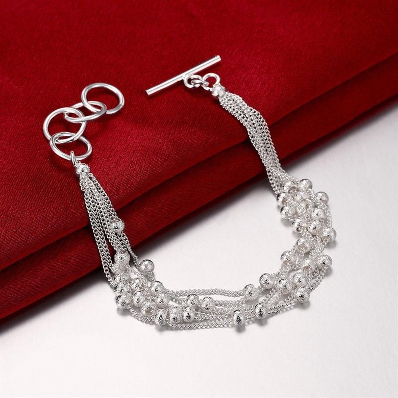 Wholesale Romantic Silver Ball Bracelet TGSPB385 2