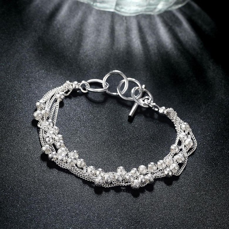 Wholesale Romantic Silver Ball Bracelet TGSPB385 4