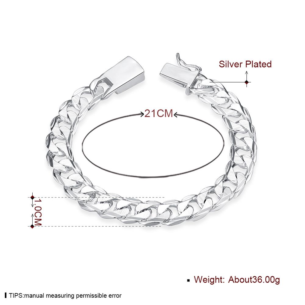 Wholesale Romantic Silver Round Bracelet TGSPB387 2