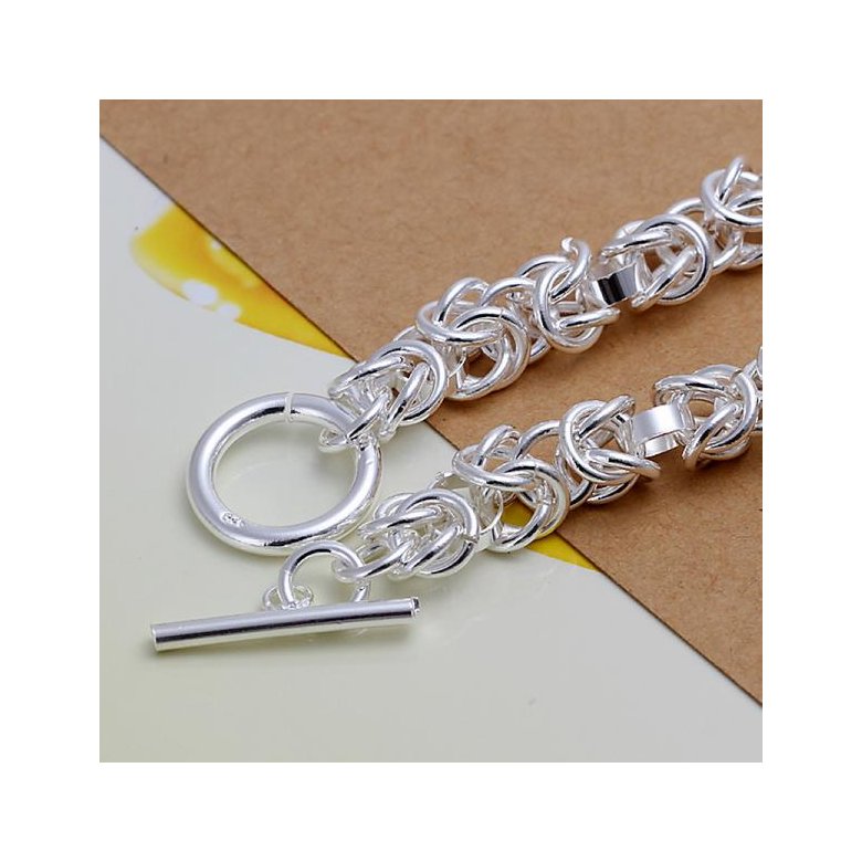 Wholesale Trendy Silver Round Bracelet TGSPB390 1