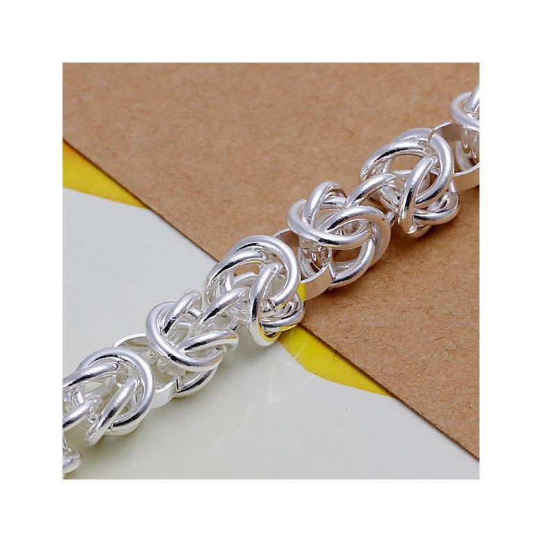 Wholesale Trendy Silver Round Bracelet TGSPB390 2