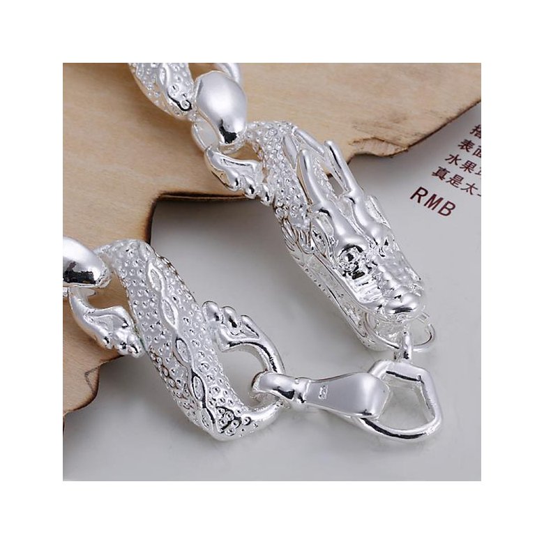 Wholesale Romantic Silver Animal Bracelet TGSPB396 4