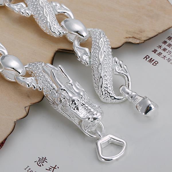 Wholesale Romantic Silver Animal Bracelet TGSPB396 5