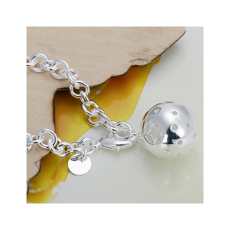 Wholesale Classic Silver Ball Bracelet TGSPB404 0