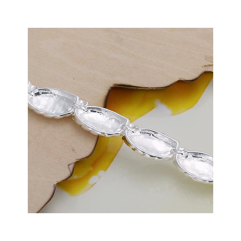 Wholesale Romantic Silver Plant Bracelet TGSPB410 3
