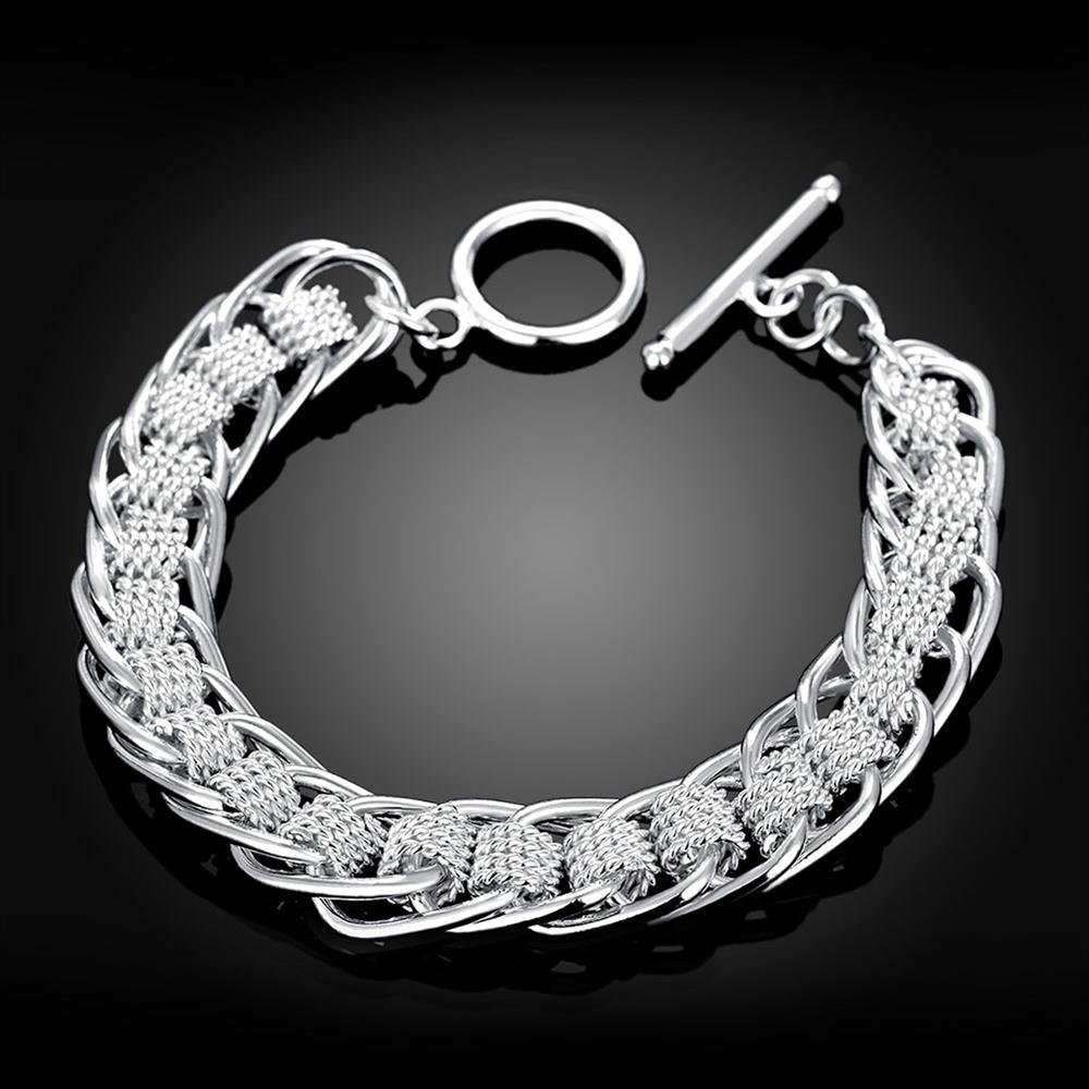 Wholesale Romantic Silver Round Bracelet TGSPB412 2