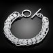 Wholesale Romantic Silver Round Bracelet TGSPB412 2 small