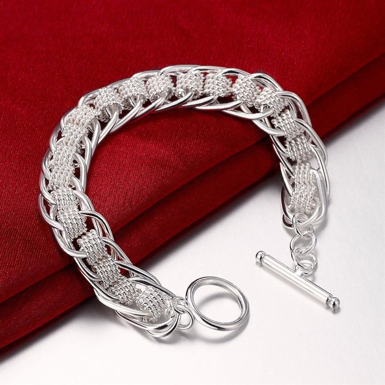 Wholesale Romantic Silver Round Bracelet TGSPB412 3