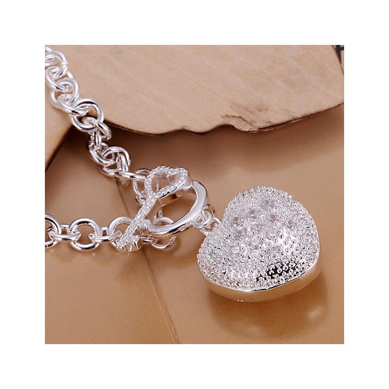 Wholesale Trendy Silver Round Bracelet TGSPB414 0