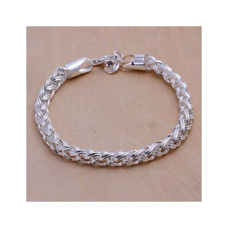 Wholesale Classic Silver Round Bracelet TGSPB421 0