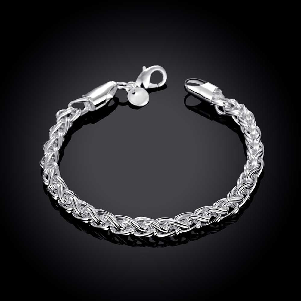 Wholesale Classic Silver Round Bracelet TGSPB421 1