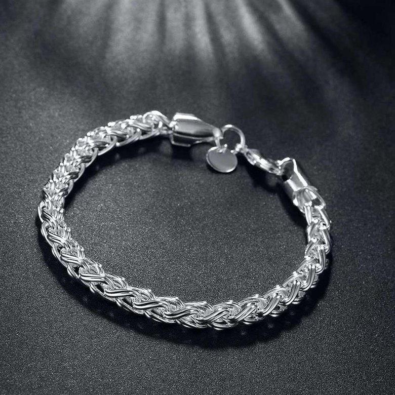 Wholesale Classic Silver Round Bracelet TGSPB421 2