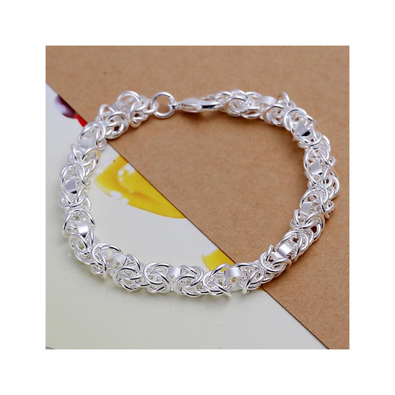 Wholesale Romantic Silver Round Bracelet TGSPB425 2