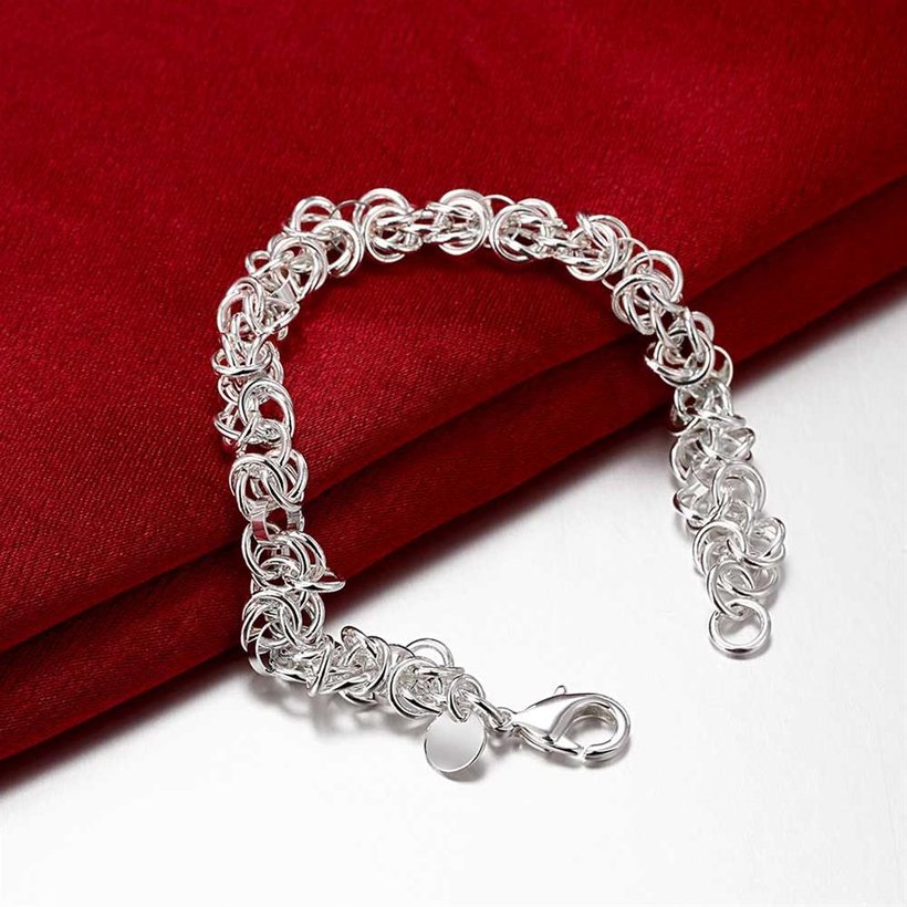 Wholesale Romantic Silver Round Bracelet TGSPB425 5