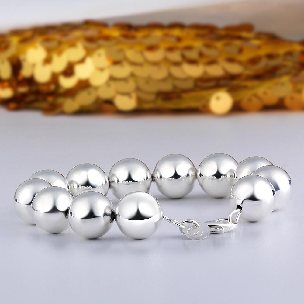 Wholesale Romantic Silver Beads Bracelet TGSPB003 3