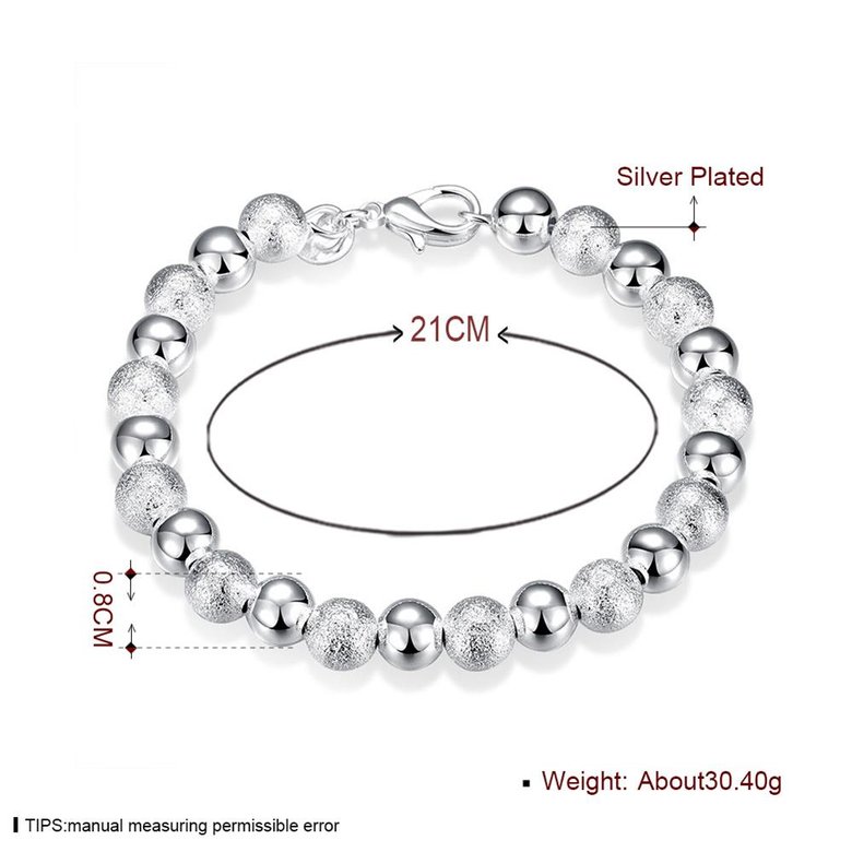 Wholesale Classic Silver Ball Bracelet TGSPB034 0