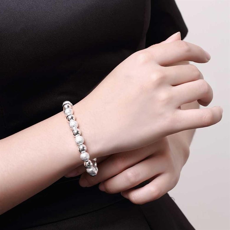 Wholesale Classic Silver Ball Bracelet TGSPB034 4