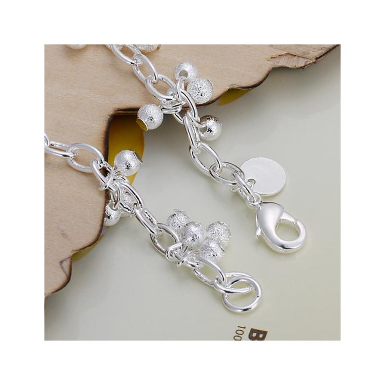 Wholesale Romantic Silver Ball Bracelet TGSPB037 1