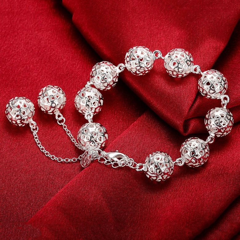 Wholesale Classic Silver Ball Bracelet TGSPB038 1