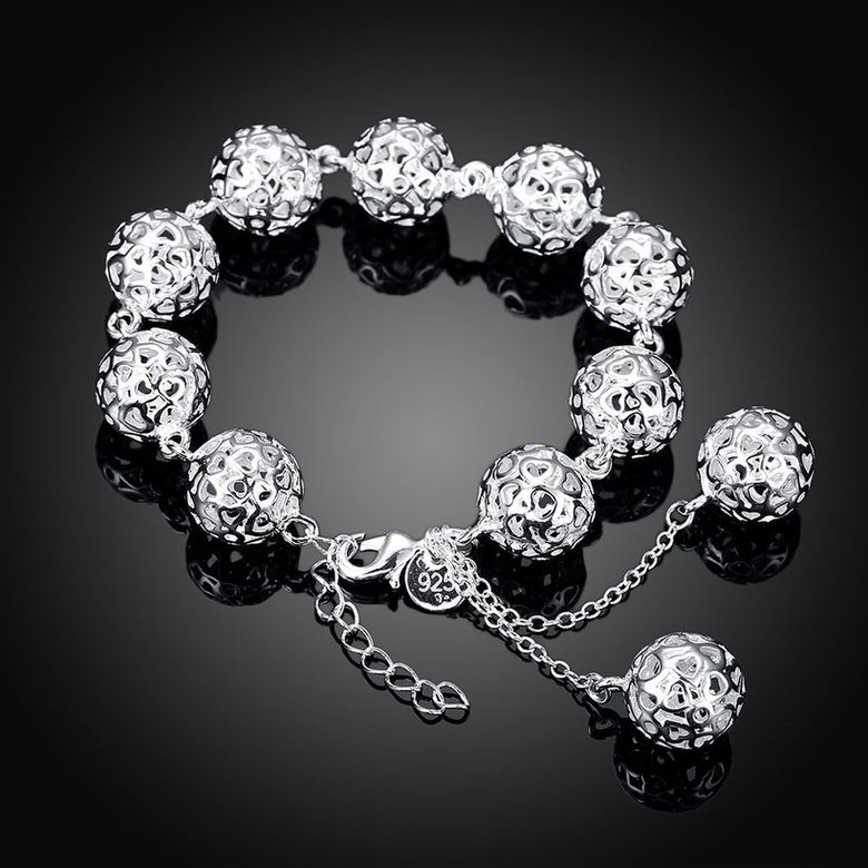 Wholesale Classic Silver Ball Bracelet TGSPB038 2